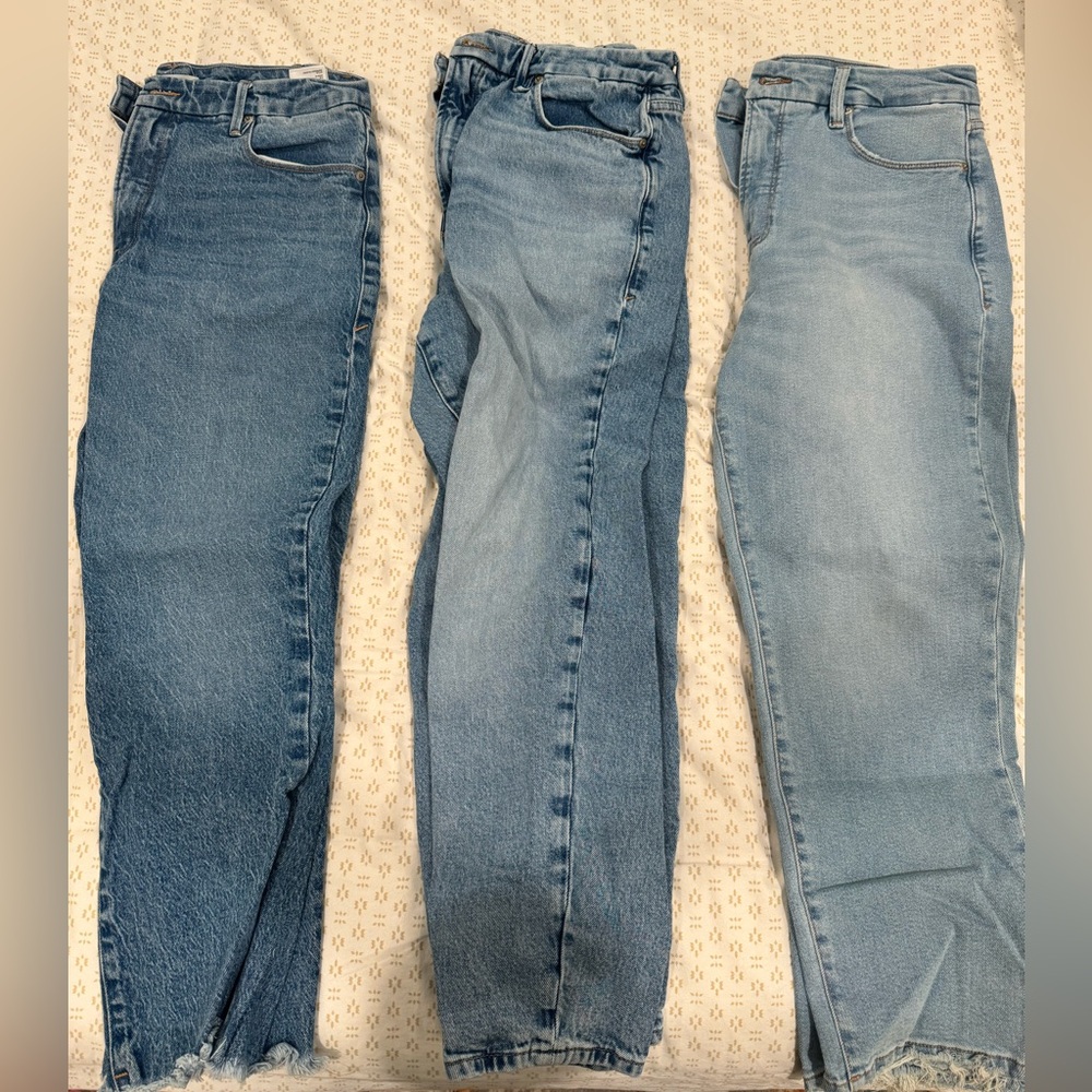 Good American - Set of 3 Jeans size 10/30